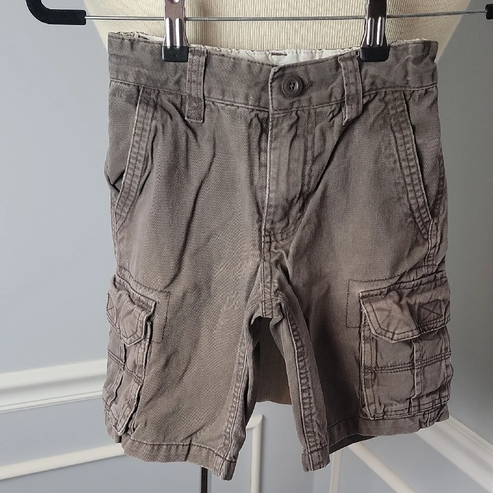 OLD NAVY **3 for $20 item** Boy's Brown Cargo Casual Summer Play Shorts Sz 6